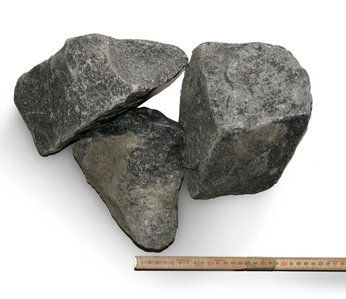 Sorte granitskærver, 100-200 mm - 1000 kg