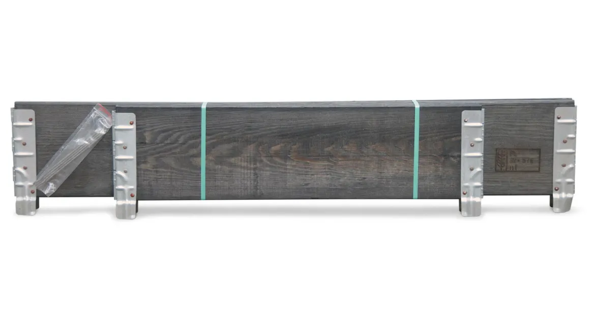 Sort palleramme til højbed - 80x120x20cm