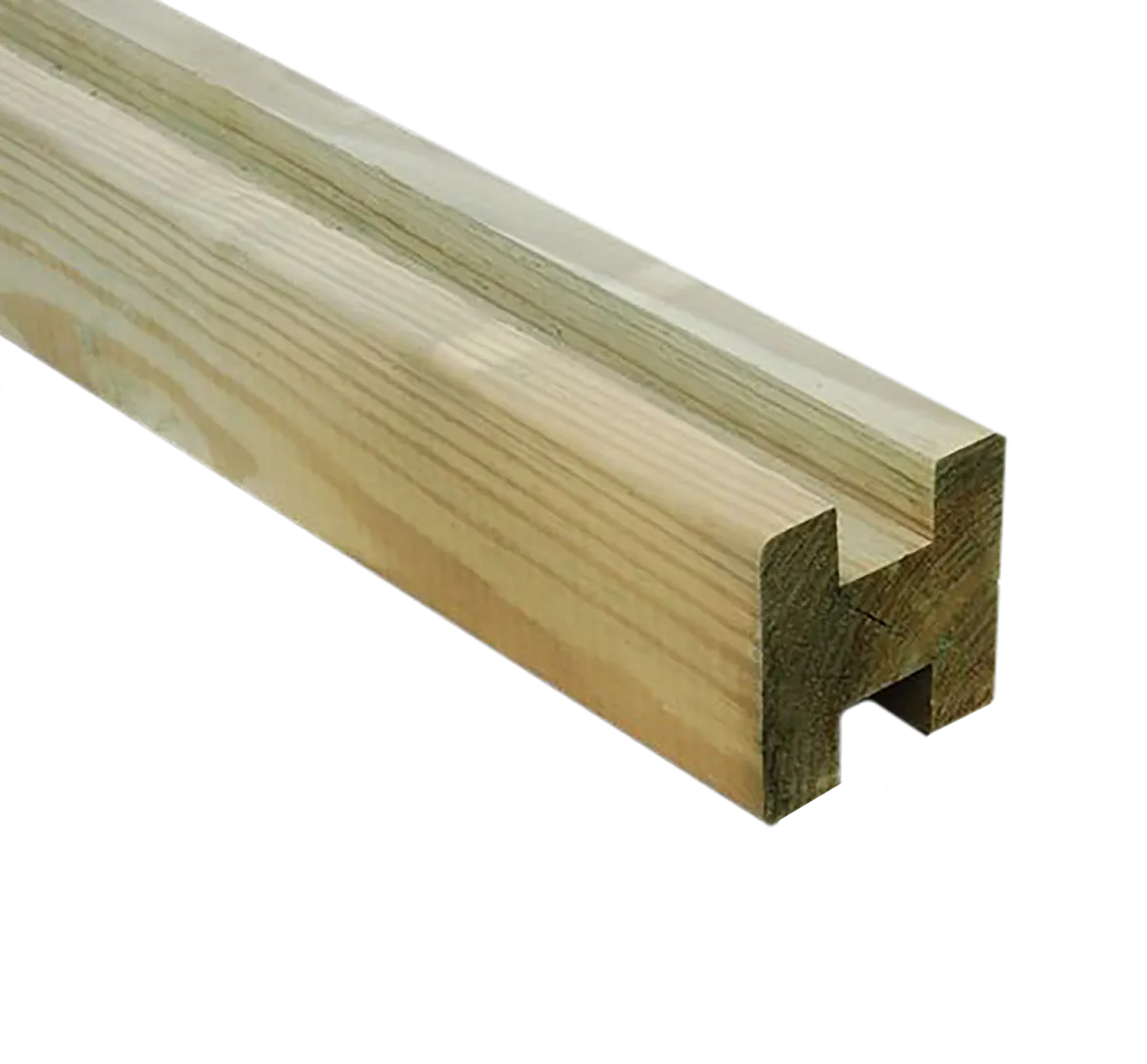 Stolpe til profilhegn mellem 9 x 9 x 270 cm HORTUS