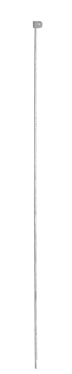 Tentorpæl 8 mm grå, med grå hætte, 110 cm, colli 25 stk.