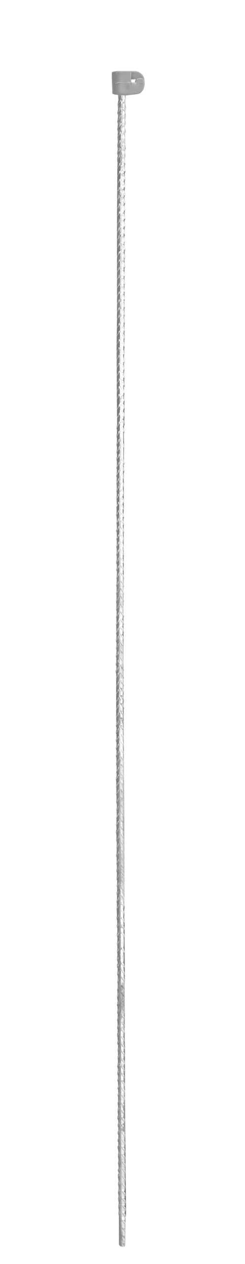 Tentorpæl 8 mm grå, med grå hætte, 110 cm, colli 25 stk.