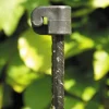 Tentorpæl 10 mm sort, med sort hætte, 145 cm, colli 10 stk.