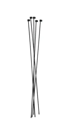 Tentorpæl 10 mm sort, med sort hætte, 145 cm, colli 10 stk.