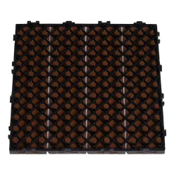 Terrasseflise komposit 30 x 30 cm 4-pak, teak HORTUS