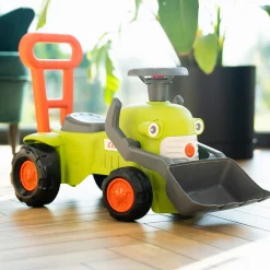 Traktor med rat, horn, og skubbehåndtag Claas Vintage FALK