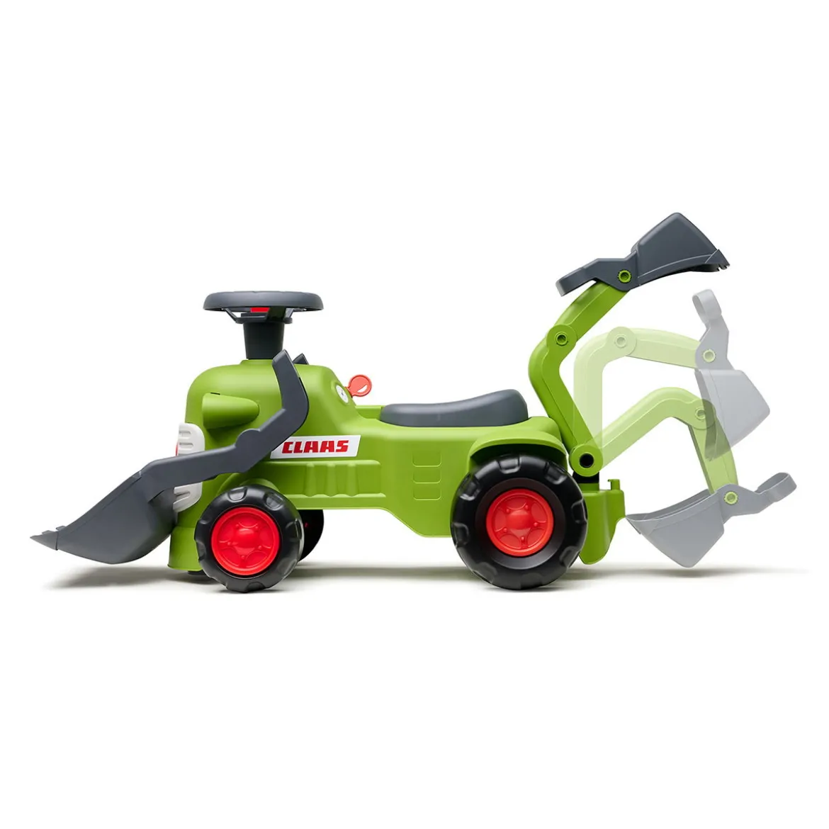Traktor med rat, horn, og tilbehør Claas Vintage FALK