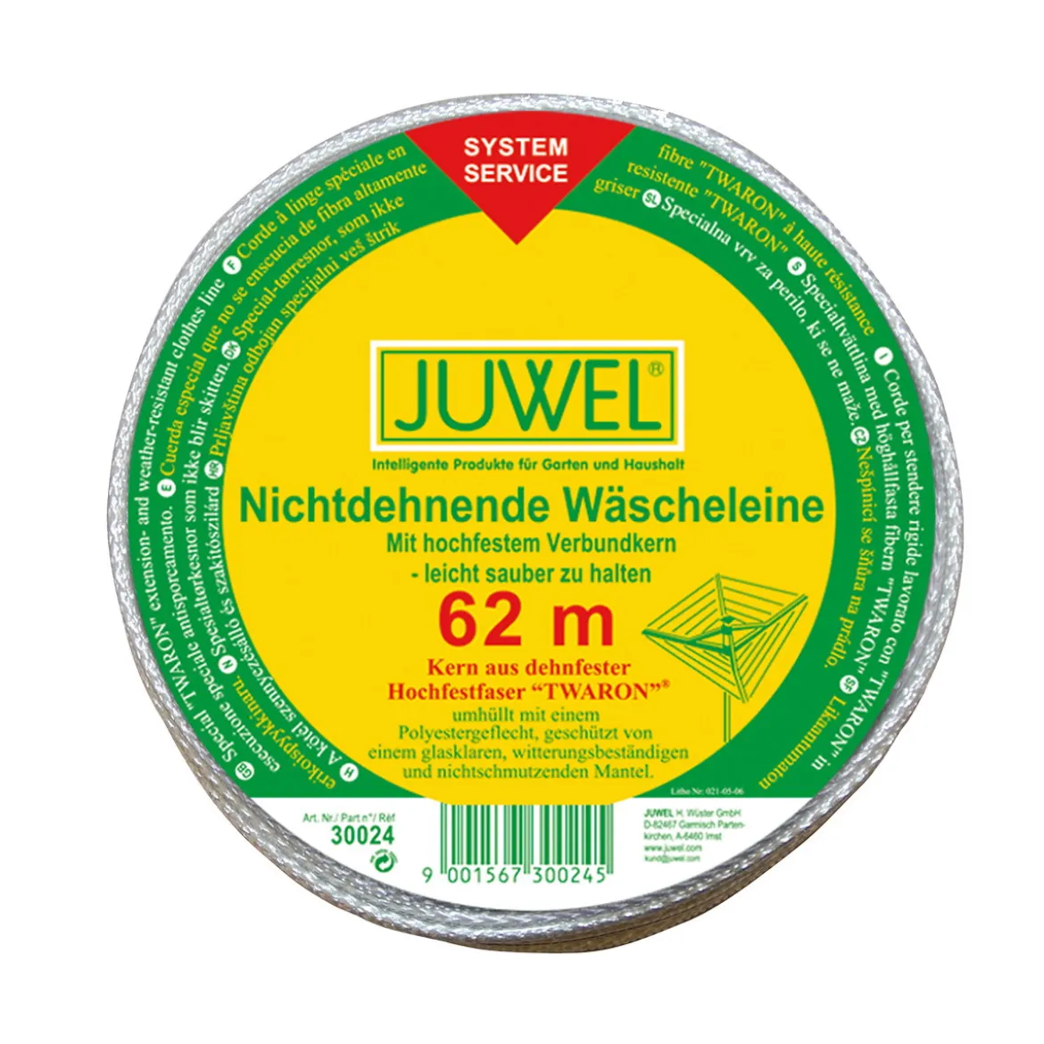 Twaron tøjsnor 62 meter JUWEL