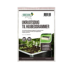 Ukrudtsdug til højbed af pallerammer